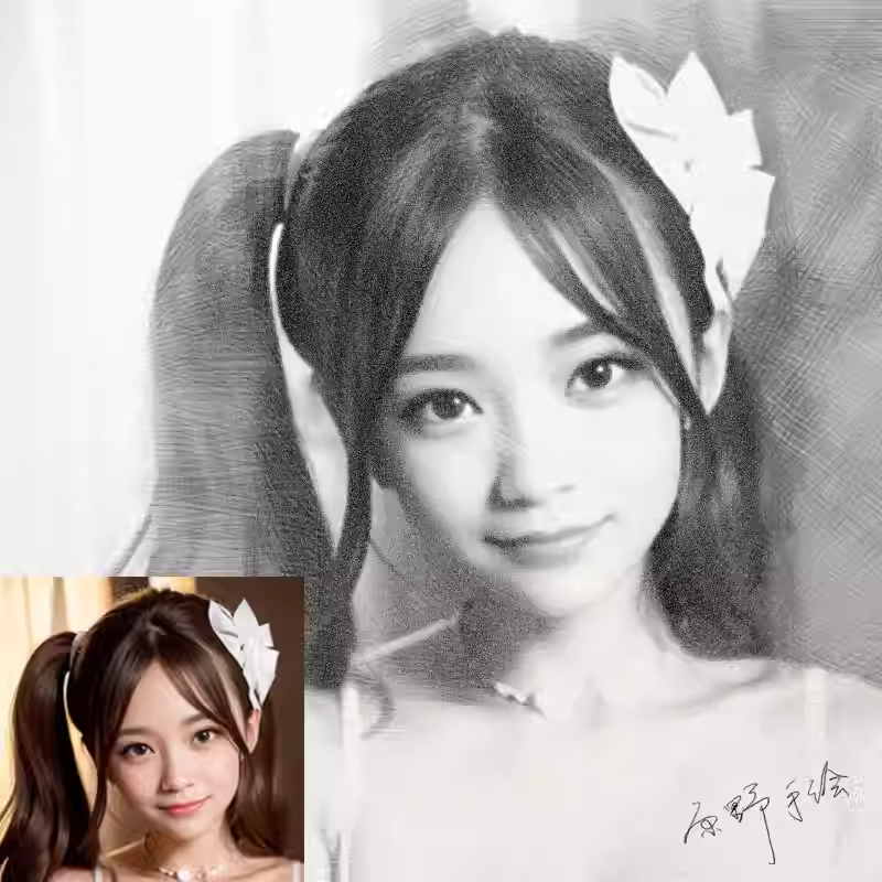 Hand-Drawn Style Art Conversion 2