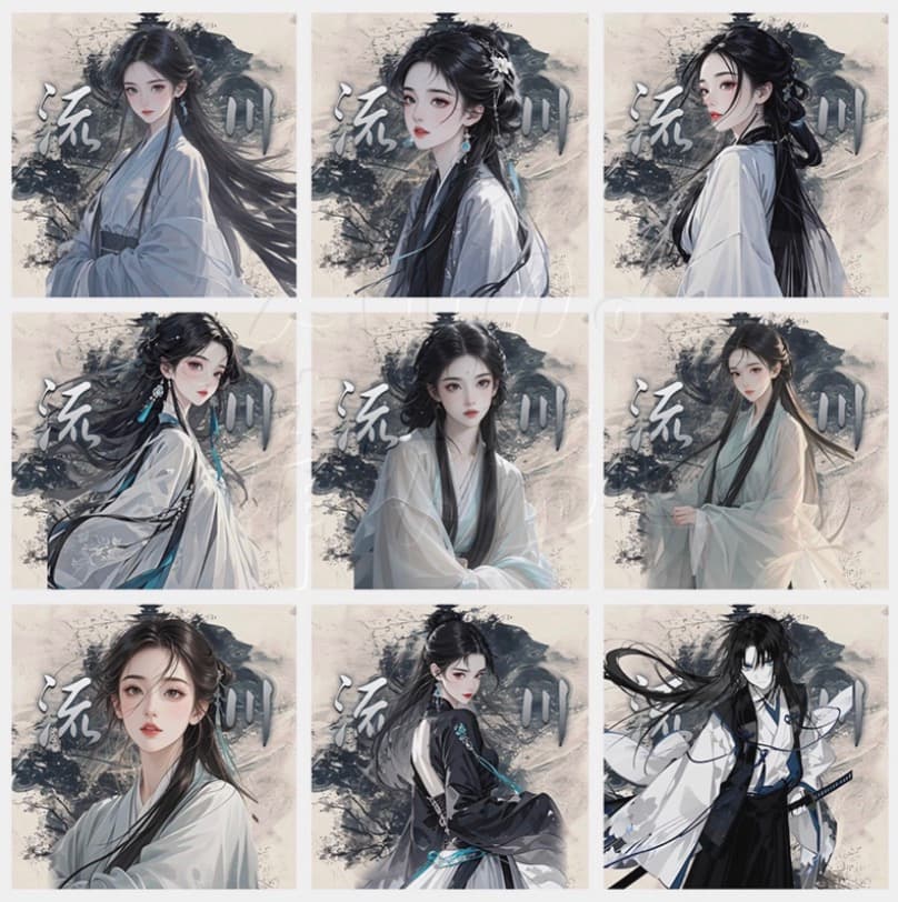 Chinese Ancient Style (Gufeng) Portrait